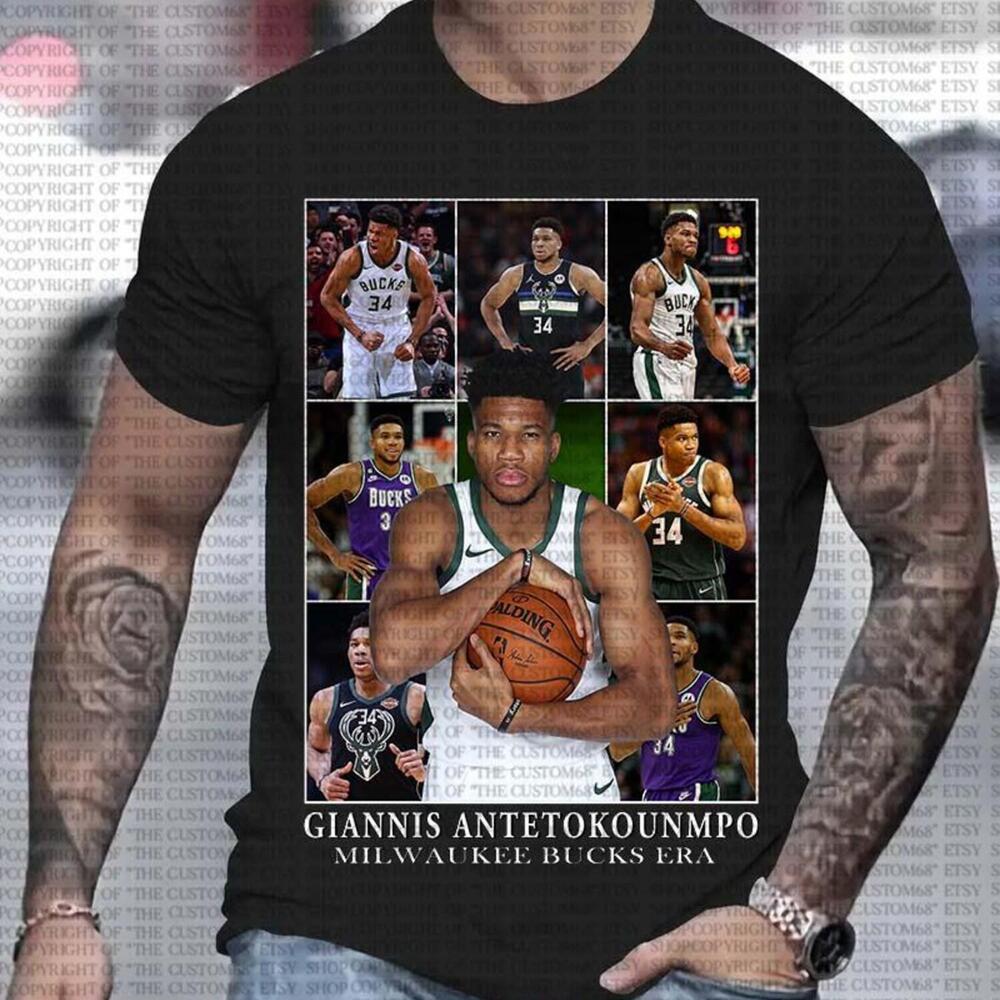 Giannis Antetokounmpo Milwaukee Bucks Game Day Sports Graphic T Shirt